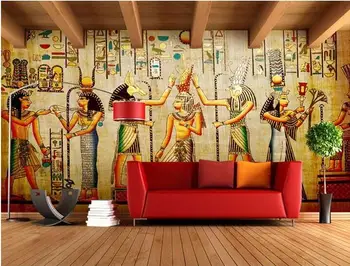 Egypt Tapety Veľké Fotografie nástenné Maľby Retro Európskej Ľudí Faraóna v Egypte Pyramídy 3D nástennú maľbu, Tapety