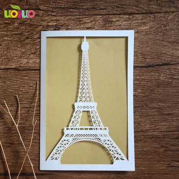 Eiffelova Veža pozvánky Laserom Rezané najnovšie Svadobné Pozvánky dizajn narodeniny pozvánka