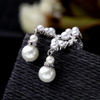 Elegantný Akrylový Simulované Perly Náušnice Značky Návrhár Luxusných Šperkov Príslušenstvo Ženy Náušnice 2017