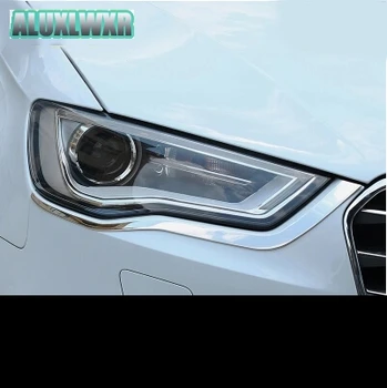 Elektrolytické pokovovanie predného svetlometu obočie svetlomety auto úprava orezanie časti, vhodné pre audi A3 sedan hatchback auto príslušenstvo