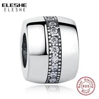 ELESHE DIY Crystal Dištančné Charms Základné Korálky Fit Pôvodné ELESHE Štýl Európskej Kúzlo Náramok & Náramok Ženy Módne Šperky