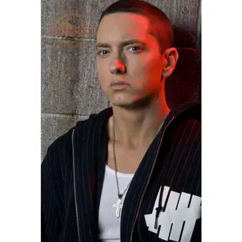 Eminem Plagát, Tlač Hodvábne Tkaniny Tlače Plagát, Tlač Tkaniny Tkaniny Stene Plagát Vlastné Satin Plagát YF-&44