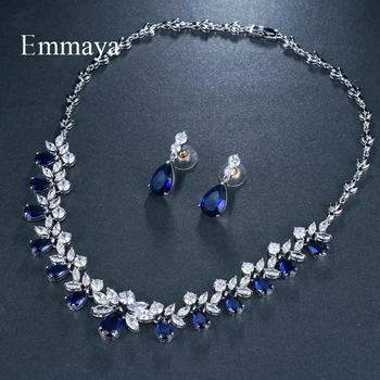 Emmaya Luxusné Romantické Biele Šperky Set AAA Kubický Zirkón Prívesok/Náušnice pre Ženy, Svadobné Šperky Sady