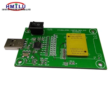 EMMC153 169 EMCP162 186 EMCP221 série socket 3 Funkcie v 1 s rozhraním USB PCB dosky pre obnovu dát, programovanie a testovanie Čipy
