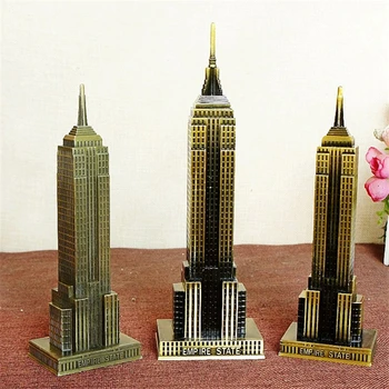 Empire State Building Model Bronz Remesiel Svetoznámej Architektonické Vintage Domova Zbierky Kreatívny Darček Pre Deti Hračky