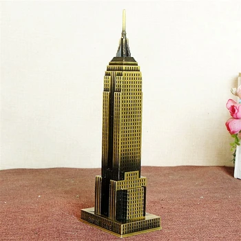 Empire State Building Model Bronz Remesiel Svetoznámej Architektonické Vintage Domova Zbierky Kreatívny Darček Pre Deti Hračky