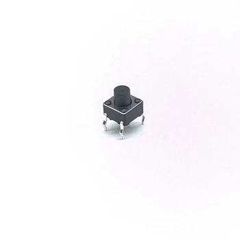 EP Vysokej Kvality 50pcs/veľa 6*6*6.5 mm 4 PIN Hmatové Takt Push Button Micro Switch Priame Plug-in Self-reset Top Medi