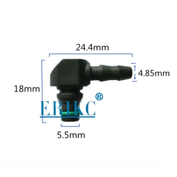 ERIKC Diesel CR Časti Paliva Injektor Prevodov Vrátiť Olej Spätnou Plastové obojsmerná Spoločné Rúry vhodný pre Bosch 110 Série 10pc