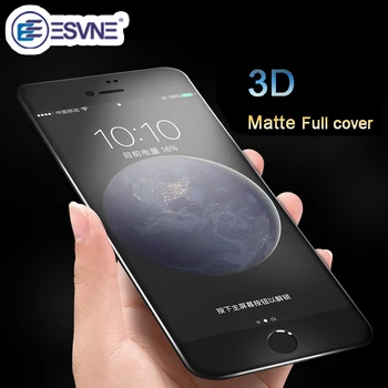 ESVNE 3D Zakrivené Matné Tvrdené Sklo pre iphone 8 Sklo Film Anti-Odtlačkov prstov 9H Tvrdosť iphone 8 a Sklo Screen Protector