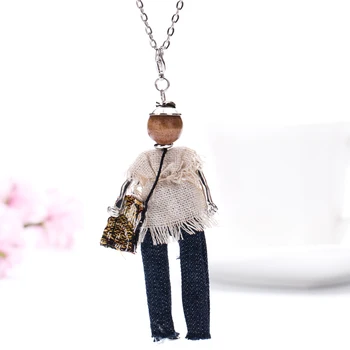 Európa a Spojené Štáty nové obľúbené bábiky Náhrdelník s dlhým reťazcom dámske módne šperky zadarmo shippings!