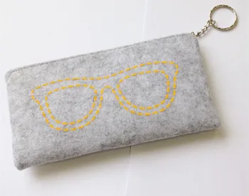 Eyesilove vlnené tkaniny okuliare tašky, slnečné okuliare, tašky, okuliare látkové taška so zipsom kvalitné 4 farby