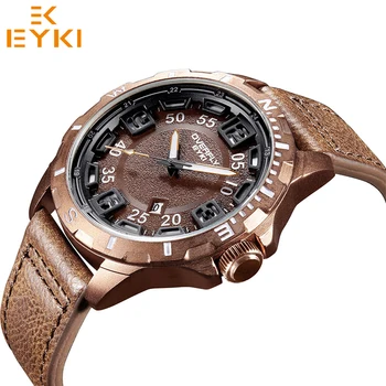 EYKI mužov vojenskej nepremokavé športové náramkové hodinky quartz mužskej móde veľké stereoskopické dial svetelný sledovať Relogio Masculino