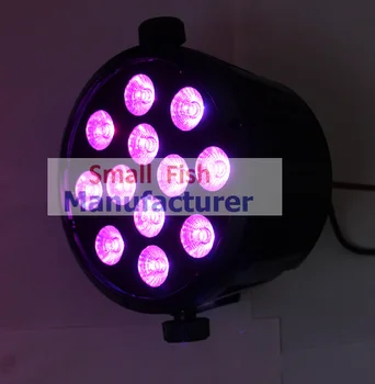 Eyourlife 8XLot doprava Zadarmo 12x10W 4in1 RGBW LED Žiarovka Par Fáze Svetlo Strany Lampa Disco DJ DMX Laserový Projektor Svetlá Hot Predaj