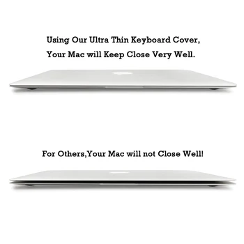 EÚ angličtina Premium Ultra Tenká Klávesnica Chránič Kryt pre MacBook Pro s Dotyk Bar 13