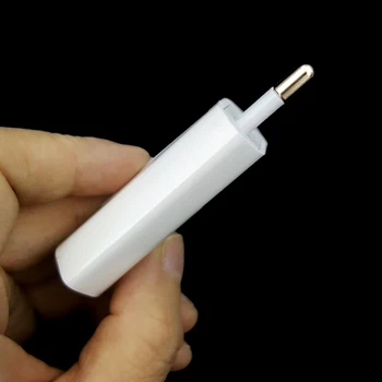 EÚ Plug Biela Farba Steny AC USB Nabíjačka Pre iPhone, 8 Pin USB Nabíjací Kábel + Nabíjačka Adaptér Pre Apple iPhone 4 5 5S 5C 6 6 7
