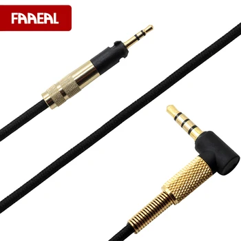 FAAEAL 1,2 M Upgrade Náhradný Kábel Pre Sennheiser HD598 HD558 HD518 pre Slúchadlá, Káble, Hifi 3,5 mm do 2,5 mm Kábel Bez Mic