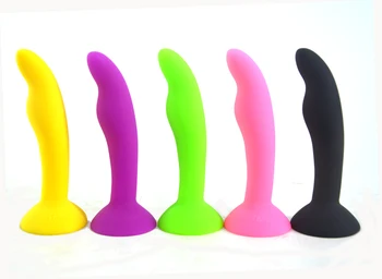 FAAK Fluorescenčné silikónový análny konektor mini zadok plug análny sex produktov G mieste stimulovať masturbator sacie análne dildo sex shop