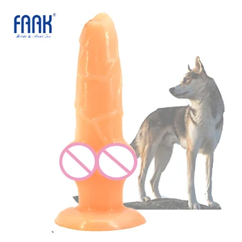 FAAK zvierat dildo vlk penis s prísavkou flexibilné dildo sexuálne hračky pre ženy erotické produkty veľký péro zadok plug sex shop