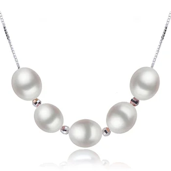 Facey sladkovodné perly prívesok šperky ženy 925 striebro,prírodné perlový náhrdelník s príveskom, jemné šperky dievča narodeninovej party mulit