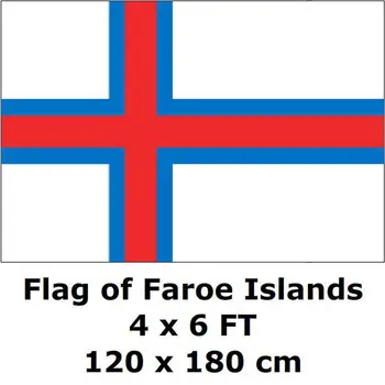 Faerské Ostrovy Vlajka 120 x 180 cm 100D Polyester Veľká Vlajky a Transparenty Krajiny Banner Domáce Dekorácie