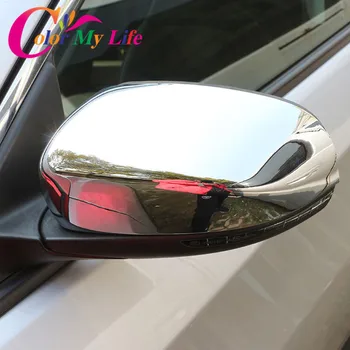 Farby Môjho Života Auto ABS Chrome Spätné Zrkadlo ochranný Kryt Zrkadla Nálepka pre Jeep Compass 2017 2018 Príslušenstvo