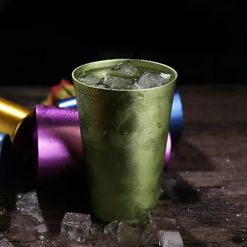 Farebné bar miešanie metal cup nový dizajn hip barman nástroje Boston koktail soľnička zmiešavač