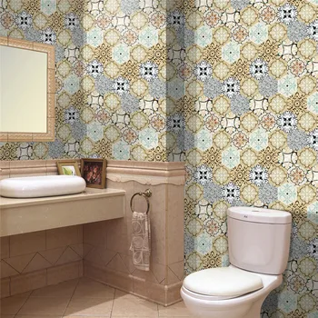 Farebné Mozaikové Obklady Nálepky Pás Line Wall Nálepky Kuchyňa Pás Riadok Lepidlo Kúpeľňa Wc Nepremokavé PVC Tapety