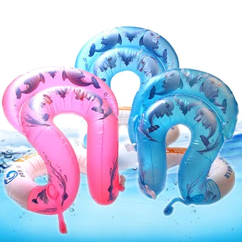 Farebné PVC s Nafukovacou 2-Air Sac Oxter Plávať Krúžok Hrubé Podpazušia Plávanie Krúžok Dvojité Vzduchu-Článková Self-Learning Swimring Kids & Muž