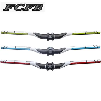 FCFB Ultralight Plnej 3 k Uhlíka Horský Bicykel Riadítka 31.8 mm Cyklistické MTB Vznik Riadidlá Matte Black Požičovňa Časti 3 farby