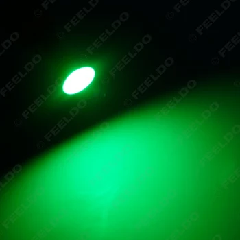 FEELDO 2ks T5 Výkon 1W 1LED Auto, LED Svetlo, Klin Panel Osvetlenia špz Svetla biela červená žltá modrá zelená #FD-3346