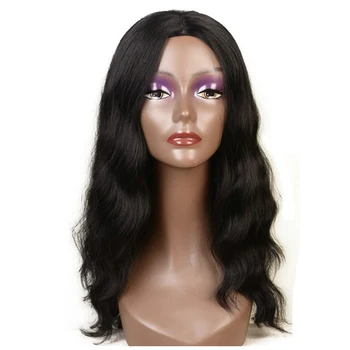 Feibin Dlhé Parochne Pre Čierne Ženy Syntetické Afro Zvlnený Charakter Čierne Vlasy 22 palcov 55 cm