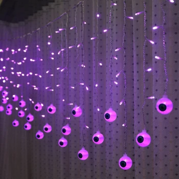 Feimefeiyou 3,5 m 96 led lampada led buľvy Rozprávkových Svetiel LED Záves String Svetlá Vnútorné Strany Interiéru led pásy