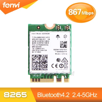 Fenvi Dual Band 867Mbps Bezdrôtový Wifi Karta Pre Intel 8265NGW 802.11 ac Bluetooth 4.2 8265 NGFF Wifi Siete Wlan Card 2.4 G/5G