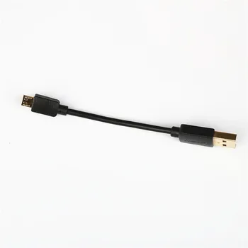 FFFAS 12 cm Krátke Micro USB Kábel Pozlátené Zlaté Nabíjačku Drôt Black Power Bank Adaptér pre Powerbank Myš Bluetooth Slúchadlá