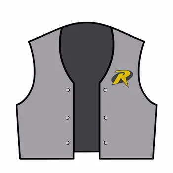 Film ROBIN R vlastný Mini predné bunda vesta patch oblečenie, dekorácie pohode biker motocykel mini škvrny DIY logo