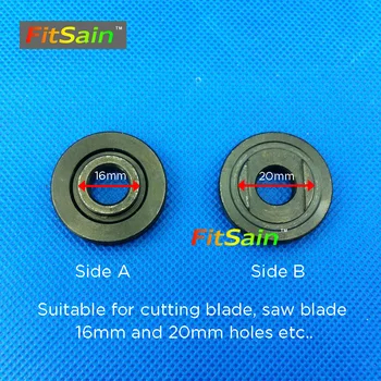 FitSain--Použité na hriadeli motora 5mm/6mm/8mm/10 mm/12 mm pre pílového kotúča 16 mm/20 mm otvory spojky bar Rezanie rod pílenie prút