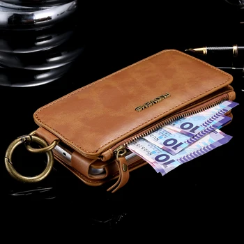 FLOVEME puzdro Pre iPhone 6 6 7 8 Plus Prípade, Originálne, Luxusné Značky Peňaženka Kožená Taška Kryt Pre Samsung Galaxy S7 S6 Okraji Poznámka 5