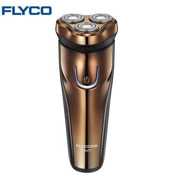 Flyco Profesionálne Dvojitého close-to-face tri nezávislé plávajúce hlavy, celého Tela Stroj umývateľný Elektrický holiaci strojček FS371