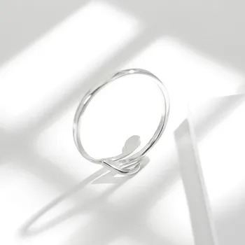 Flyleaf Značka 925 Sterling Silver Hudobné Poznámky Otvorte Prstene Pre Ženy, Kreatívny Dizajn Lady Módne Šperky