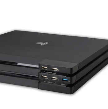 Foleto Novej PS4 Pro Rozbočovač USB Porty w/ 5 Port USB High Speed USB s-(1*3.0)-(4*2.0)-Porty USB Kábel, Adaptér pre Sony Playstation
