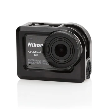 Fotoaparát Rám z Hliníkovej Zliatiny Ochrany Shell Chladenie Hranice pre Nikon KeyMission 170 KEY170 F20517
