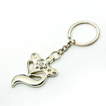 Fox keychain roztomilý krúžok pre ženy, tvorivé prívesok na kľúč držiteľa taška kúzlo vysokej kvality portachiavi chaveiro llaveros