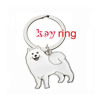 Fox Psa Keychain kľúča vozidla krúžky taška kúzlo psa prívesok pre Muža a Ženu Roztomilý Šteňa Krúžok Luxusné Dvere Kľúča Držiteľa