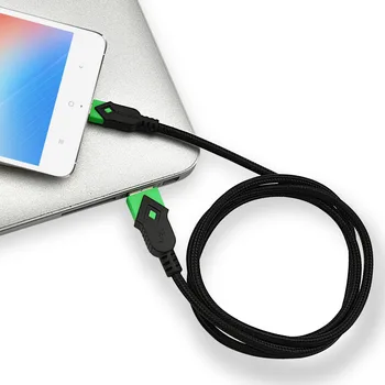 Foxsun Micro USB 2.0 Kábel Nylon Pletená Android Nabíjací Kábel Kábel pre Samsung, Kindle, HTC desire, Nexus, LG, Sony a Viac