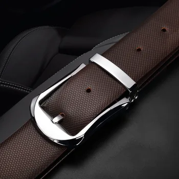 FRALU 2017 dizajnér pásov pás mužov prvá vrstva cowhide pás muž kožené pracky bežné obchodné mužské nohavice pás