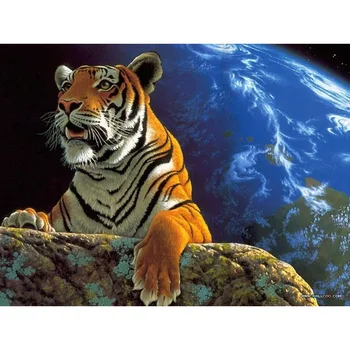 Frameless Tigre Zvierat DIY Maľovanie Podľa Čísel Súpravy Sfarbenie olejomaľba Na Plátne Kreslenie Domov umelecké Diela Wall Art Obrázok