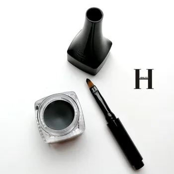 Francúzsko HENLICS make-up očných liniek Gel Black Eye Liner Krém s Make-Up Štetec 24 Hodín Dlhotrvajúci Nepremokavé Očné linky