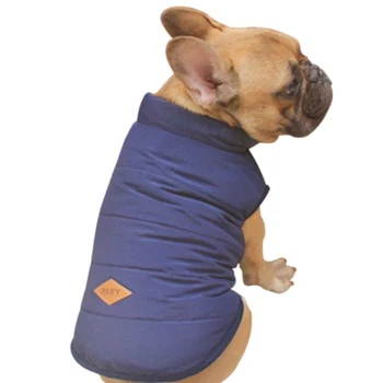 Francúzsky Buldog Psa Bunda Zimné Oblečenie pre Psov Teplé Pet Oblečenie Malé Šteňa Kabát, Bundu Pug Hoodie 1by25S2