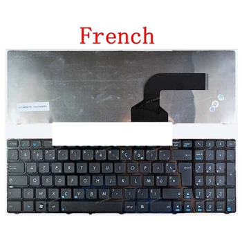 Francúzsky klávesnica PRE ASUS X53 X54H k53 A53 N53 N60 e61 aplikácie N71 N73S N73J P52F P53S X53S A52J X55V X54HR X54C FR black hranice