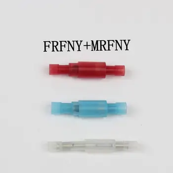 FRFNY MRFNY 100KS Bullet Tvarované NYLON mosadz Žena Muž Izolačné Spoločný Vodič Elektrického Krimpovacie Terminálu FRFNY+MRFNY